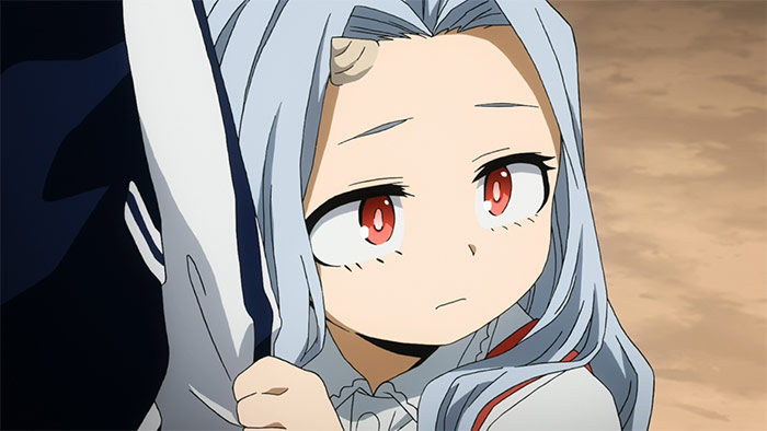 ヒロアカ86話 不安げなエリちゃん